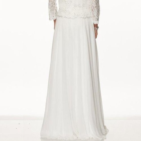 Bateau Neck Long Sleeve Evening Dress JT630W - Picture 3 of 5